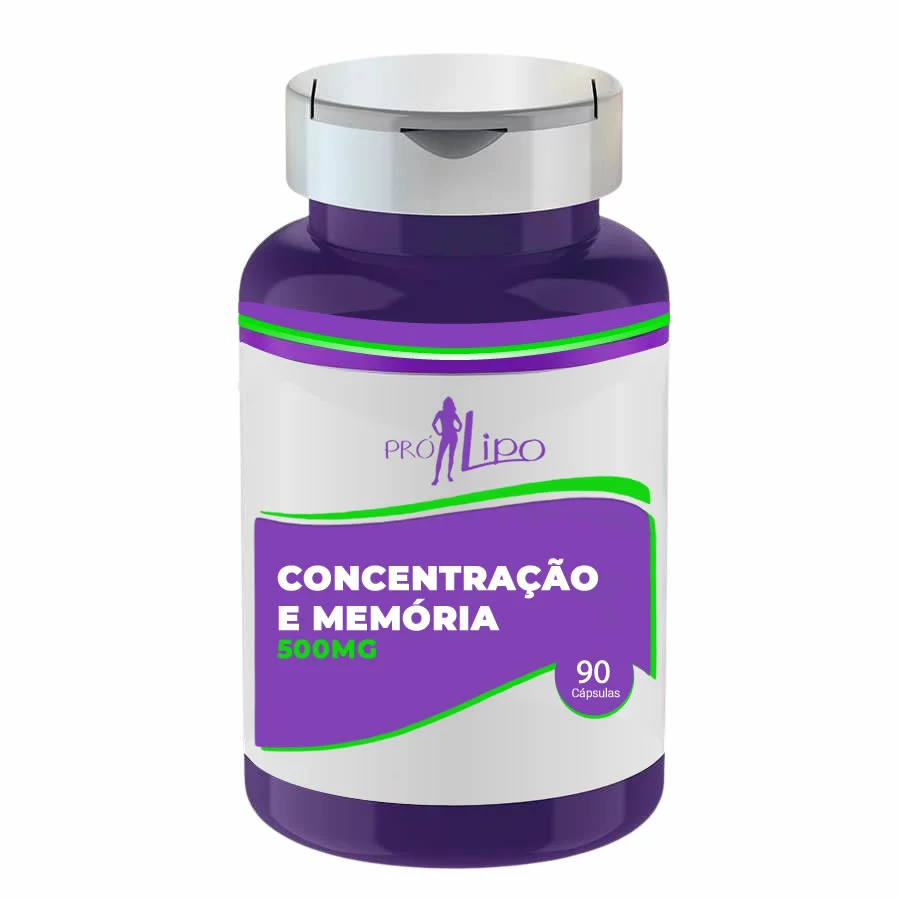 CONCENTRAÇÃO E MEMÓRIA 500MG - 60 CÁPSULAS