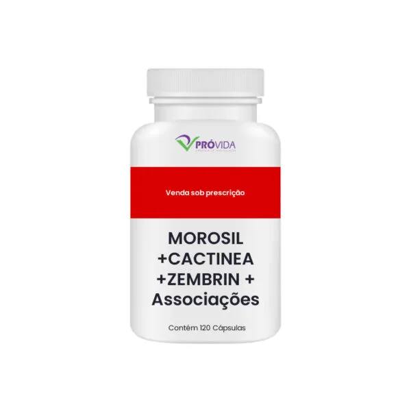 MOROSIL +CACTINEA  +ZEMBRIN + Associações - 60 Cápsulas